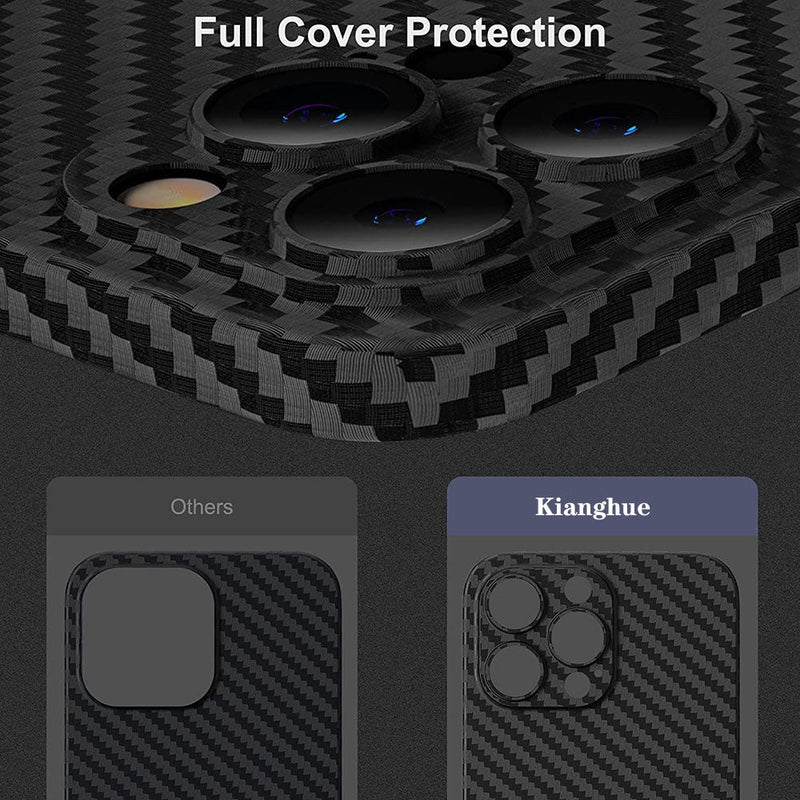 Ultra-Thin Carbon Fibre-Pattern iPhone Case with Matte Finish