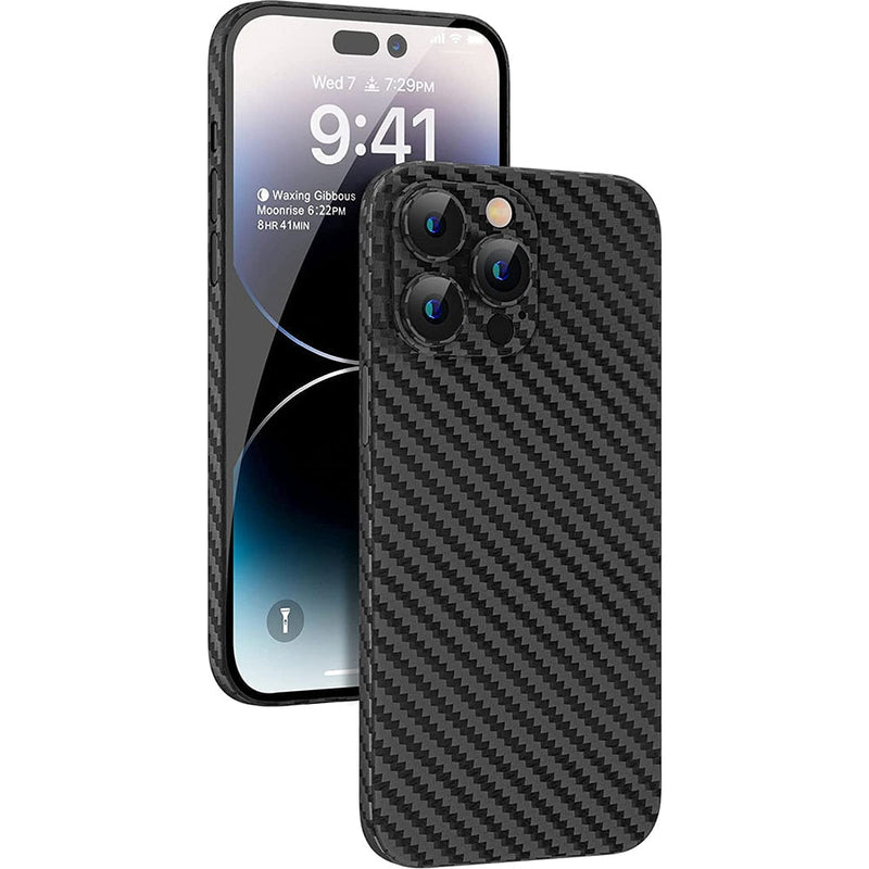 Ultra-Thin Carbon Fibre-Pattern iPhone Case with Matte Finish