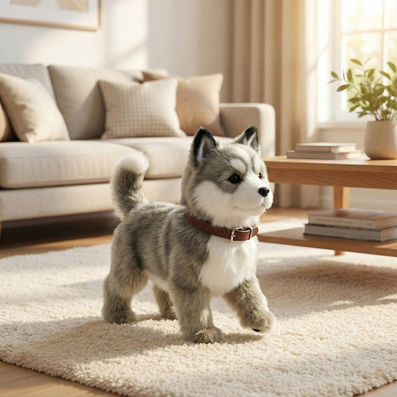 Interactive Robot Puppy with Realistic Actions for Playful Learning