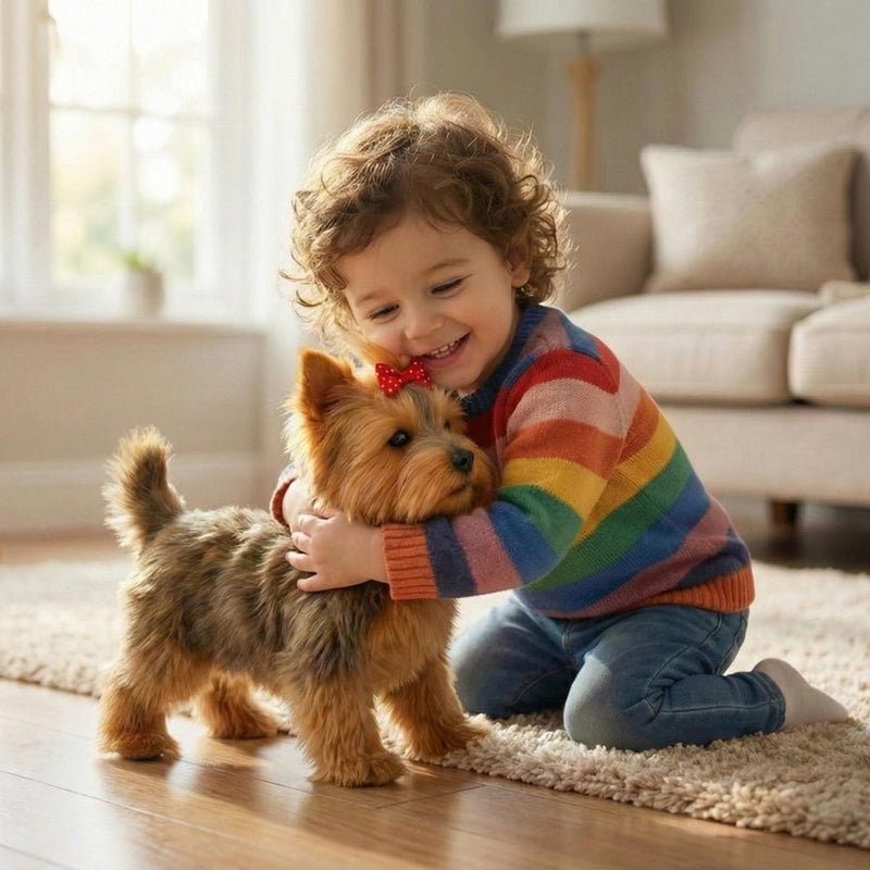 Interactive Robot Puppy with Realistic Movements for Children