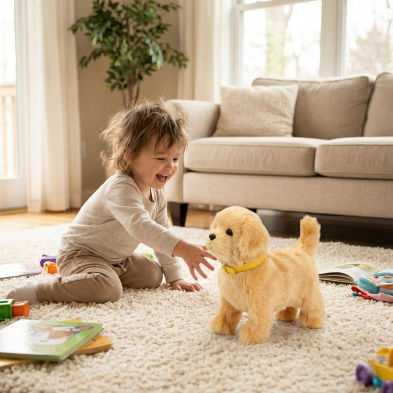Interactive Robot Puppy Toy with Realistic Movements for Children