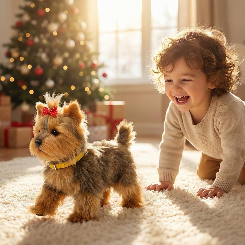 Interactive Robot Puppy with Realistic Movements for Children
