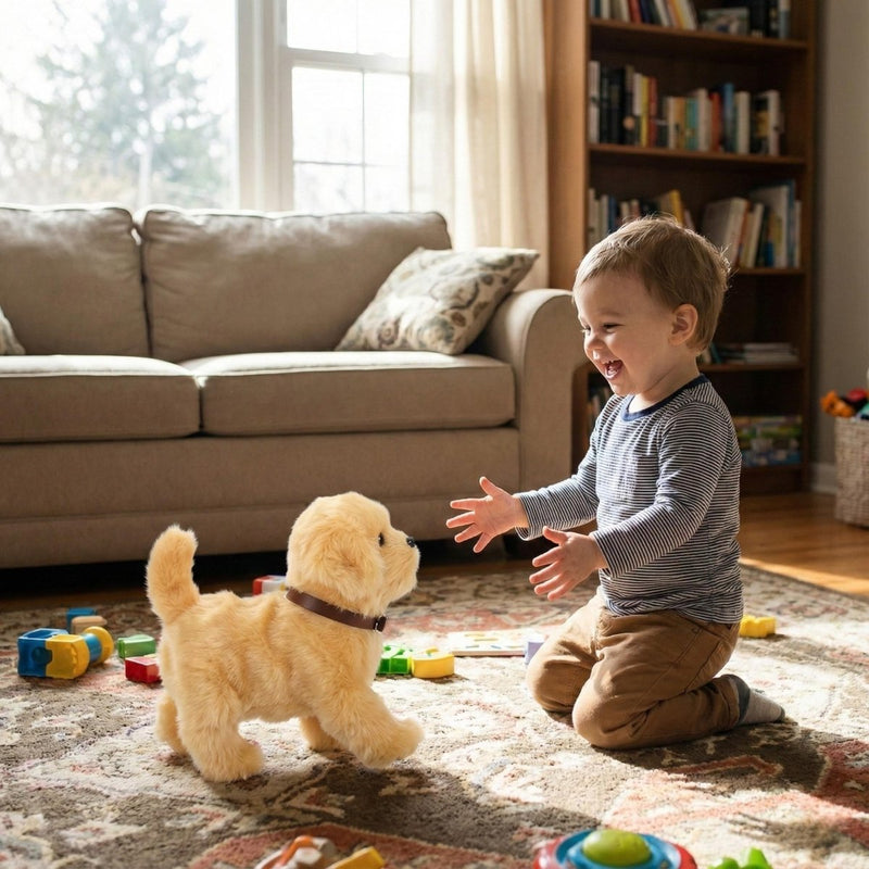 Interactive Robot Puppy Toy with Realistic Movements for Children