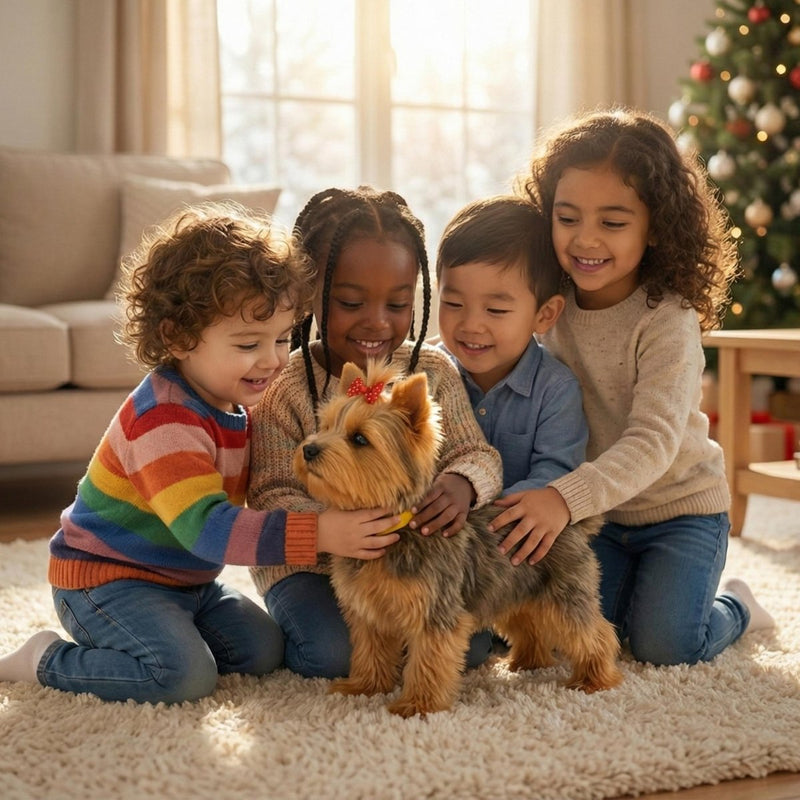 Interactive Robot Puppy with Realistic Movements for Children