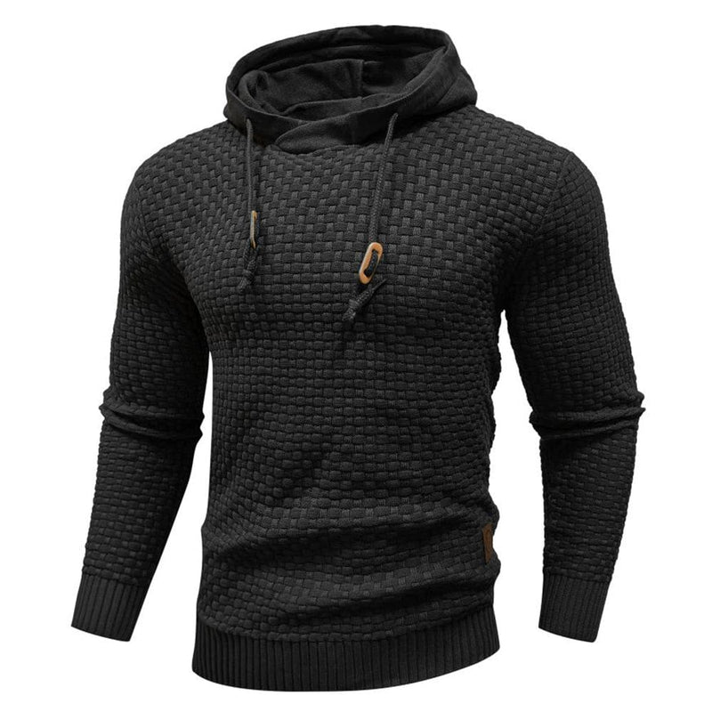 Robust Men's Hoodie with Waffle Texture – Warm, Durable and Comfortable