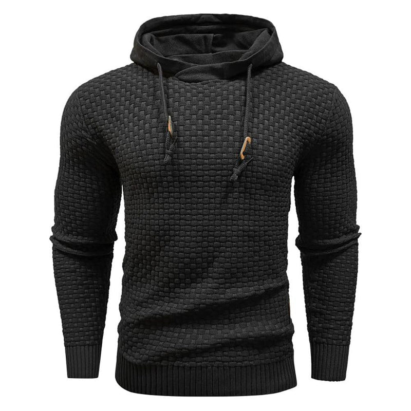 Robust Men's Hoodie with Waffle Texture – Warm, Durable and Comfortable