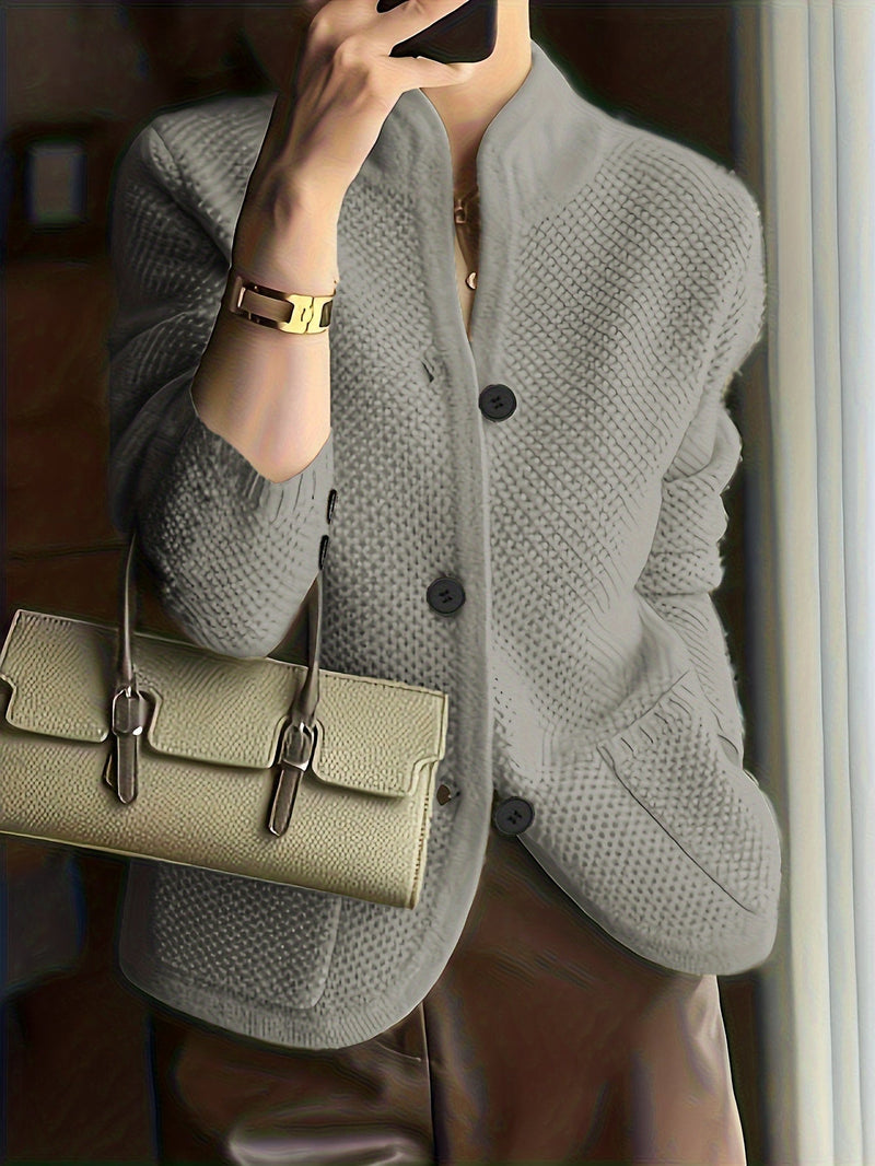 Ladies Knitted Sweater with High Neck – Comfortable and Timeless