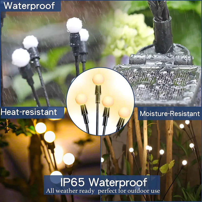 Solar Swaying Firefly Garden Lights
