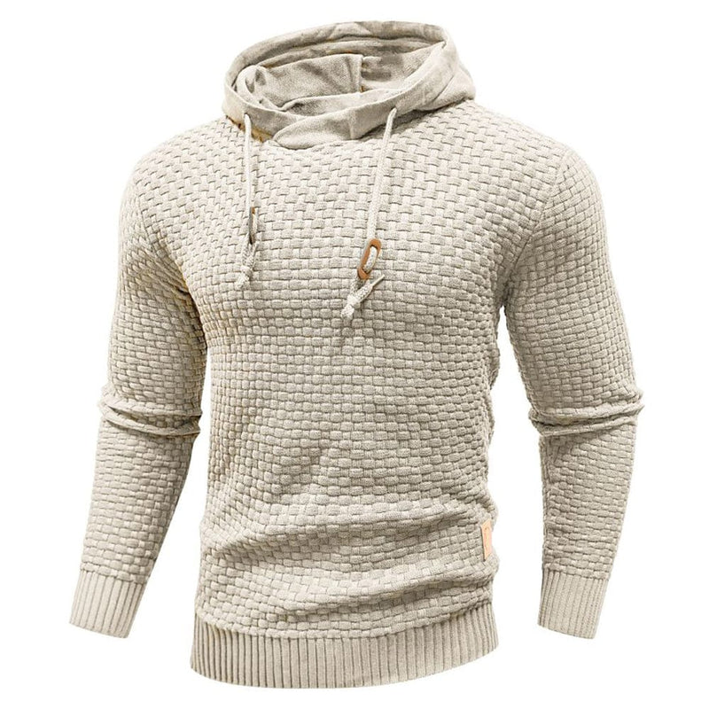 Robust Men's Hoodie with Waffle Texture – Warm, Durable and Comfortable