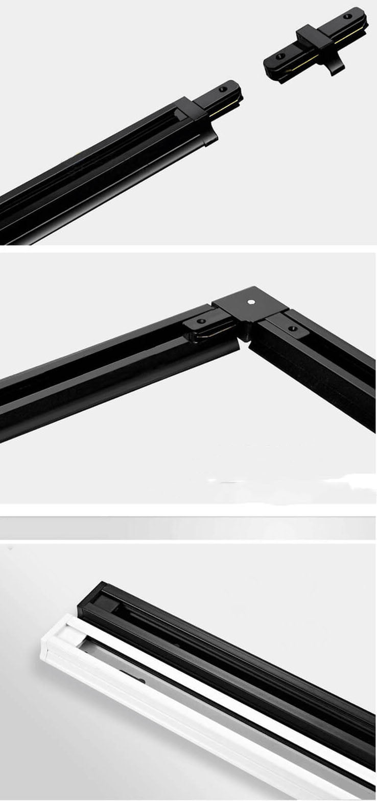 Track Lighting Rails and Connectors for LED Spotlights