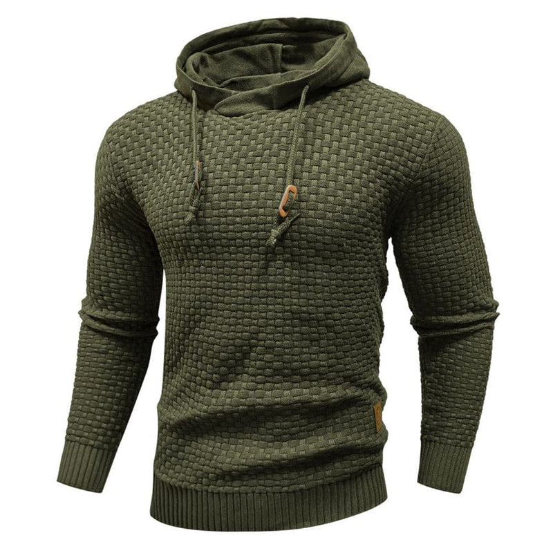 Robust Men's Hoodie with Waffle Texture – Warm, Durable and Comfortable
