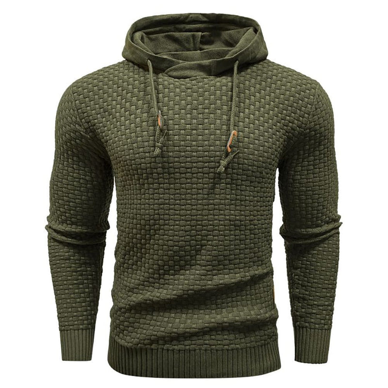 Robust Men's Hoodie with Waffle Texture – Warm, Durable and Comfortable