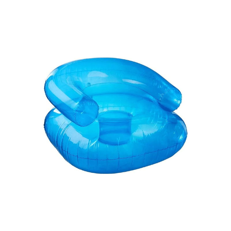 Inflatable Lounge Chair for Adults with Transparent Design and Comfort Cushion