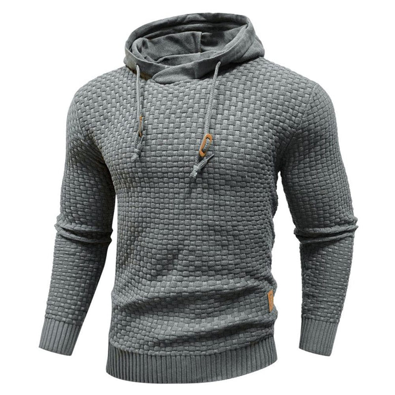 Robust Men's Hoodie with Waffle Texture – Warm, Durable and Comfortable
