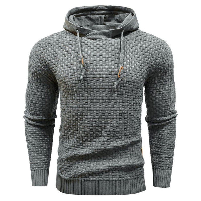 Robust Men's Hoodie with Waffle Texture – Warm, Durable and Comfortable