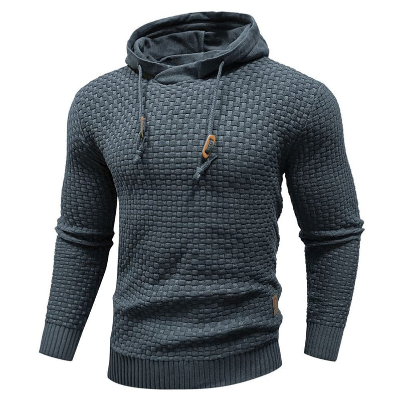 Robust Men's Hoodie with Waffle Texture – Warm, Durable and Comfortable