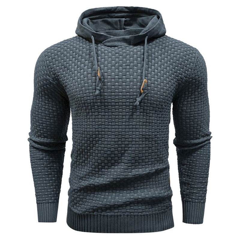 Robust Men's Hoodie with Waffle Texture – Warm, Durable and Comfortable