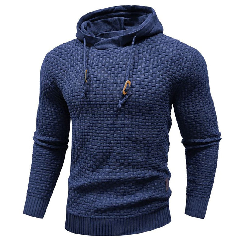 Robust Men's Hoodie with Waffle Texture – Warm, Durable and Comfortable