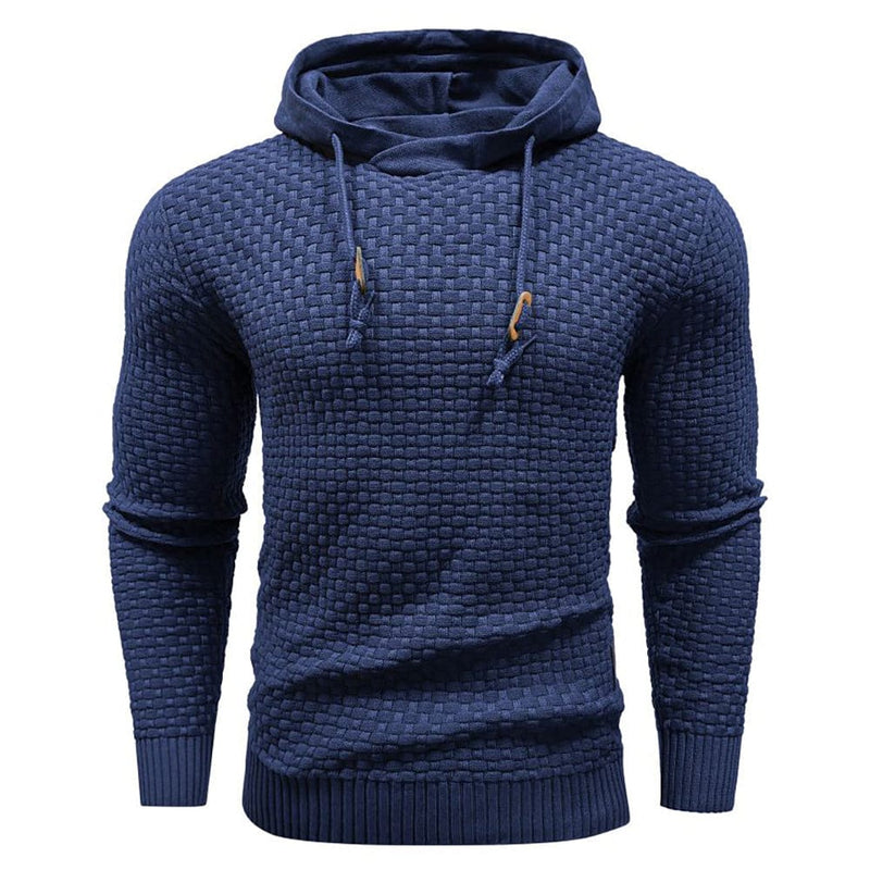 Robust Men's Hoodie with Waffle Texture – Warm, Durable and Comfortable