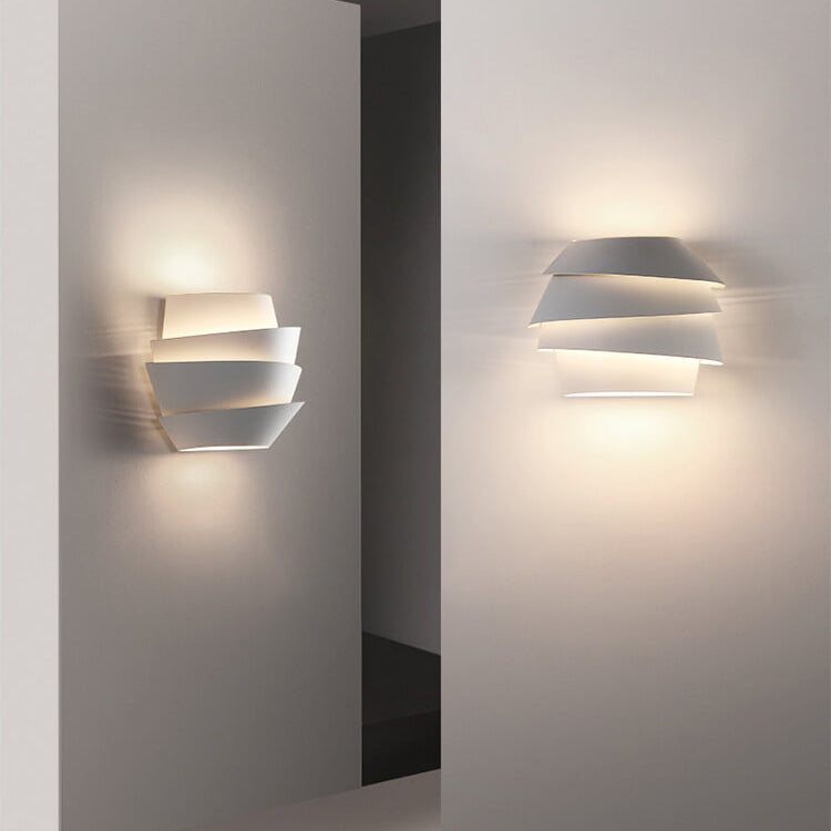 Scandinavian Wall Lamp with Double Light Points made of Iron