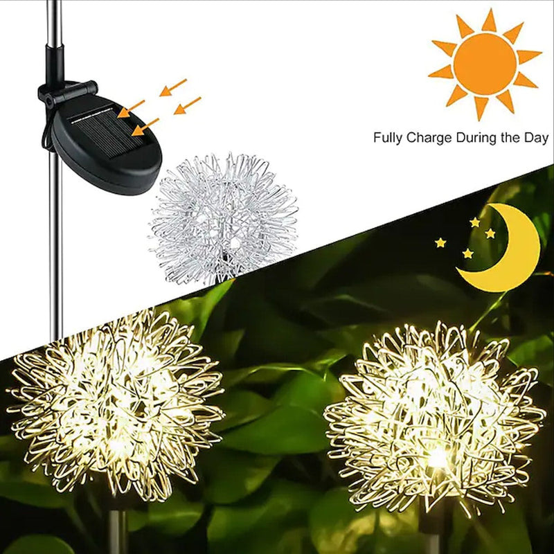 Solar Dandelion Garden Lights – Set of 2