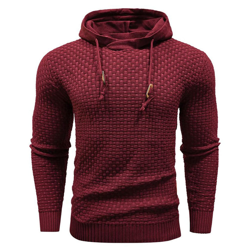 Robust Men's Hoodie with Waffle Texture – Warm, Durable and Comfortable
