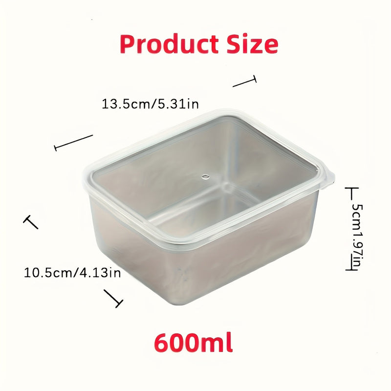 7-Piece Stainless Steel Food Storage Set – Leak-Proof and Stackable Containers for Home or Outdoor