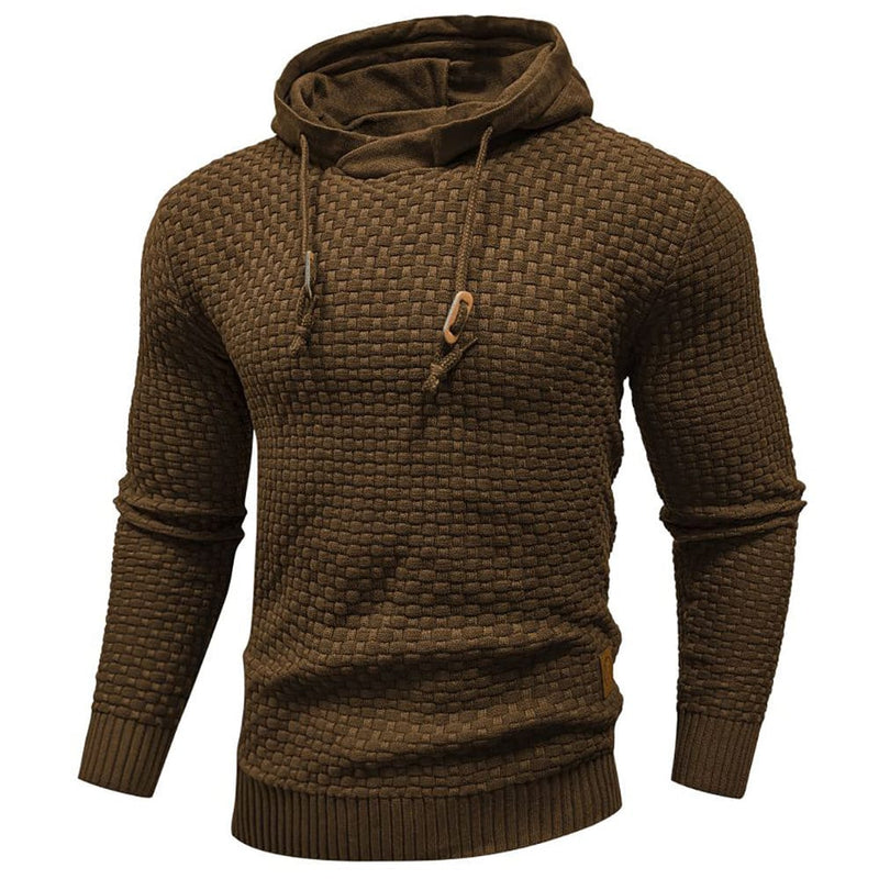 Robust Men's Hoodie with Waffle Texture – Warm, Durable and Comfortable