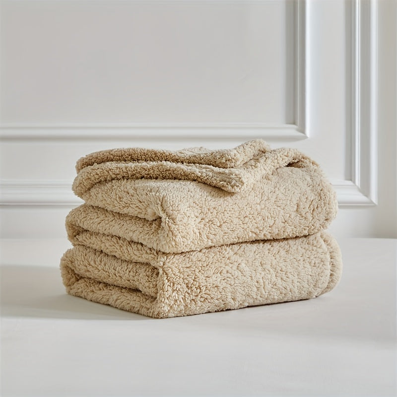 Ultra soft sherpa fleece blanket – Warm and comfortable for home