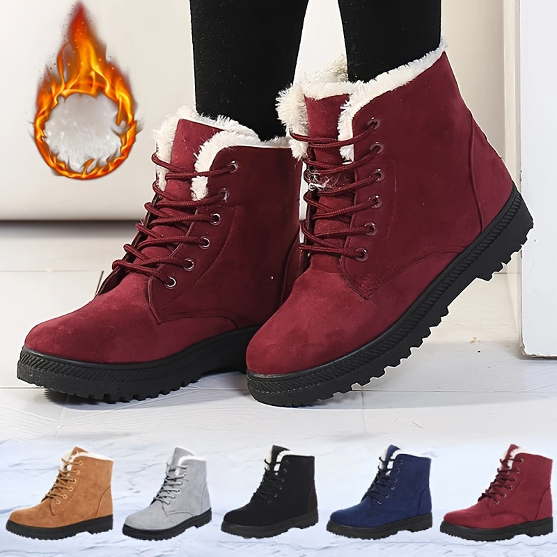 Women's Stylish Winter Ankle Boots - Keep Your Feet Warm and Comfortable