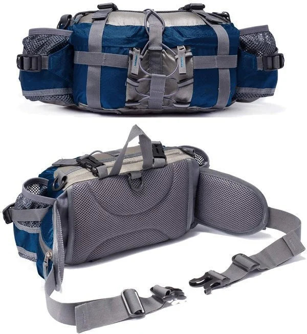 Water-Resistant Nylon Running Belt with Bottle Holders