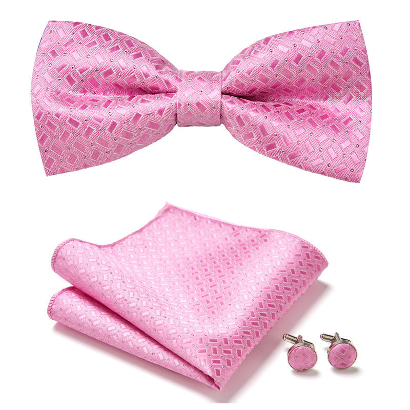 Elegant Bow Tie Set – Handcrafted with Matching Accessories