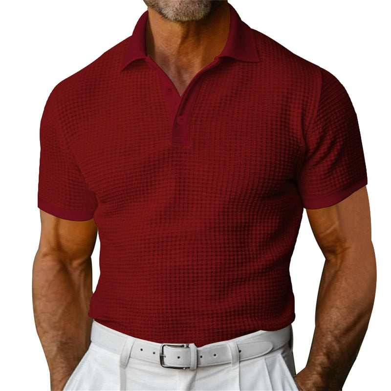 Slim Fit Men's Polo with Modern Fit and Breathable Structure