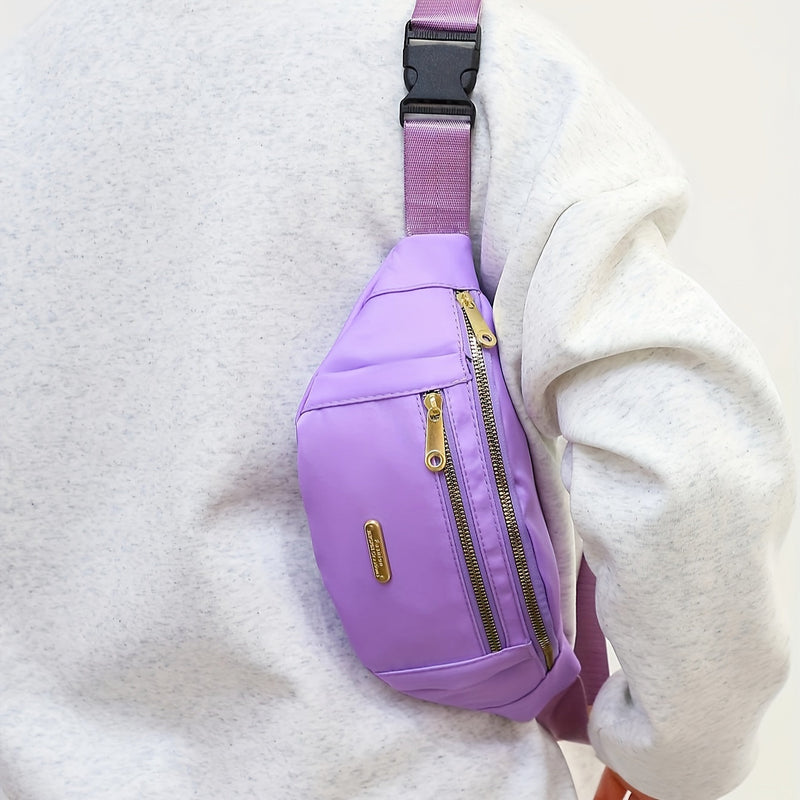 Lightweight Bum Bag for Women with Multiple Zipper Pockets and Adjustable Strap