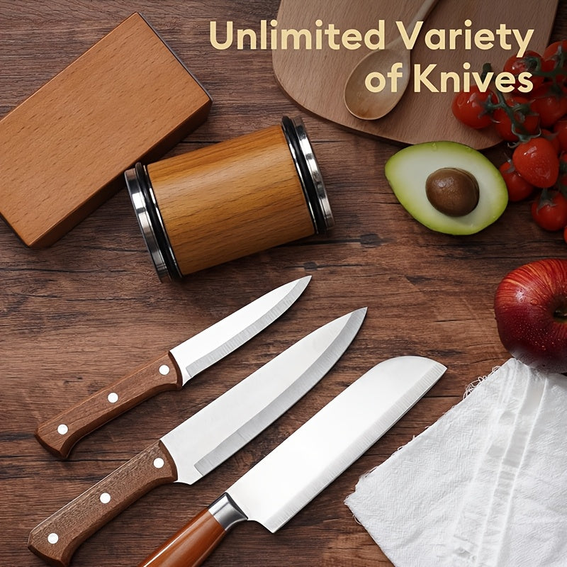 Magnetic Knife Sharpener with Diamond Coating for Kitchen Knives