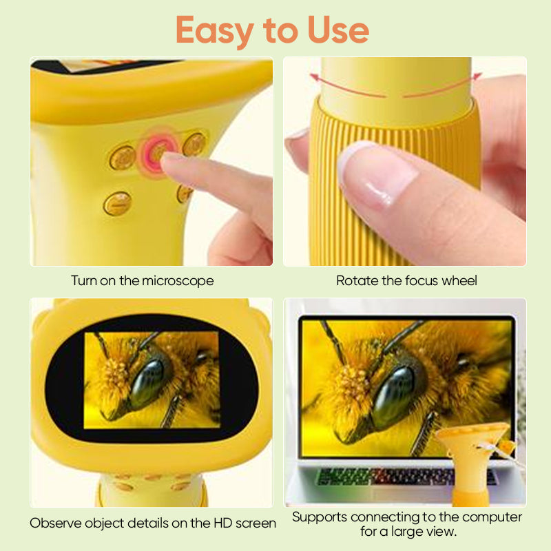 1000X Digital Educational Microscope with IPS Display