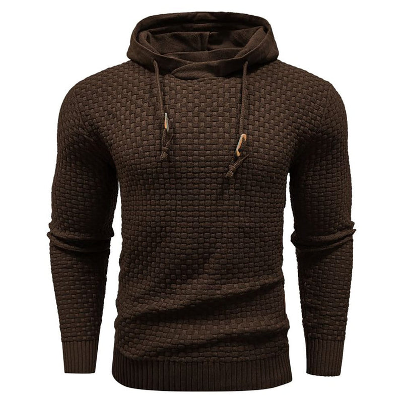 Robust Men's Hoodie with Waffle Texture – Warm, Durable and Comfortable
