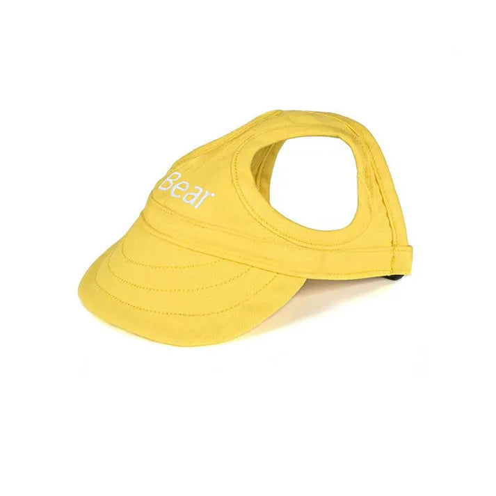 Dog Sun Hat with Adjustable Strap and Ear Openings for Outdoor Walks