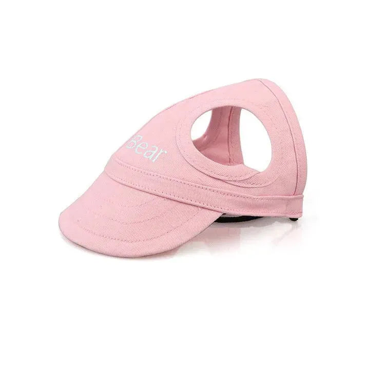 Dog Sun Hat with Adjustable Strap and Ear Openings for Outdoor Walks