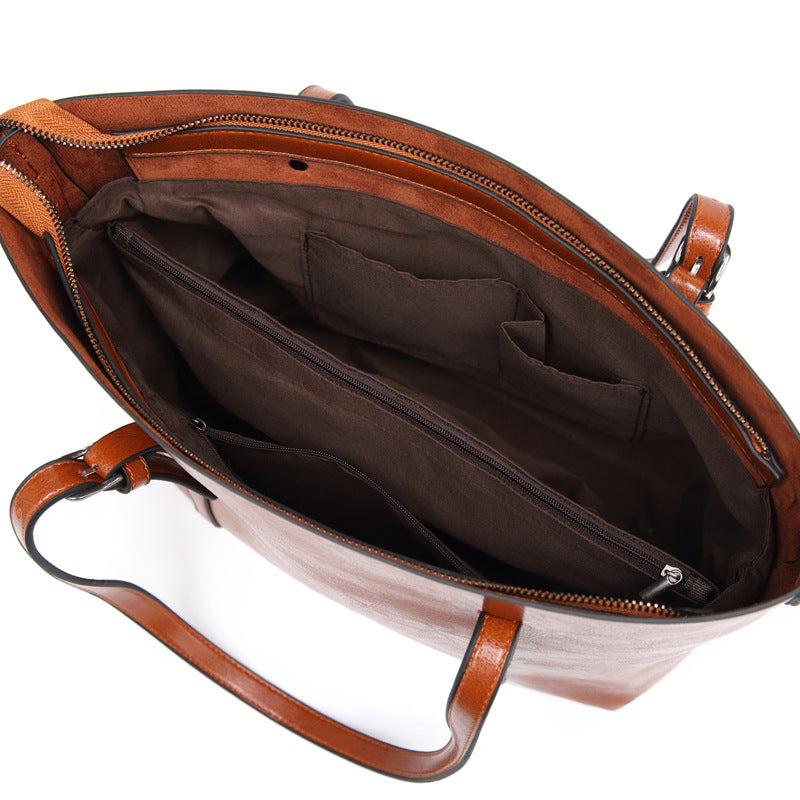 High-Capacity Shoulder & Crossbody Bag with Multiple Compartments