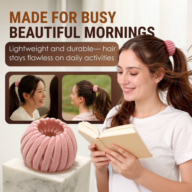 Flexible Hair Styling Tool with Spiral Grip Design