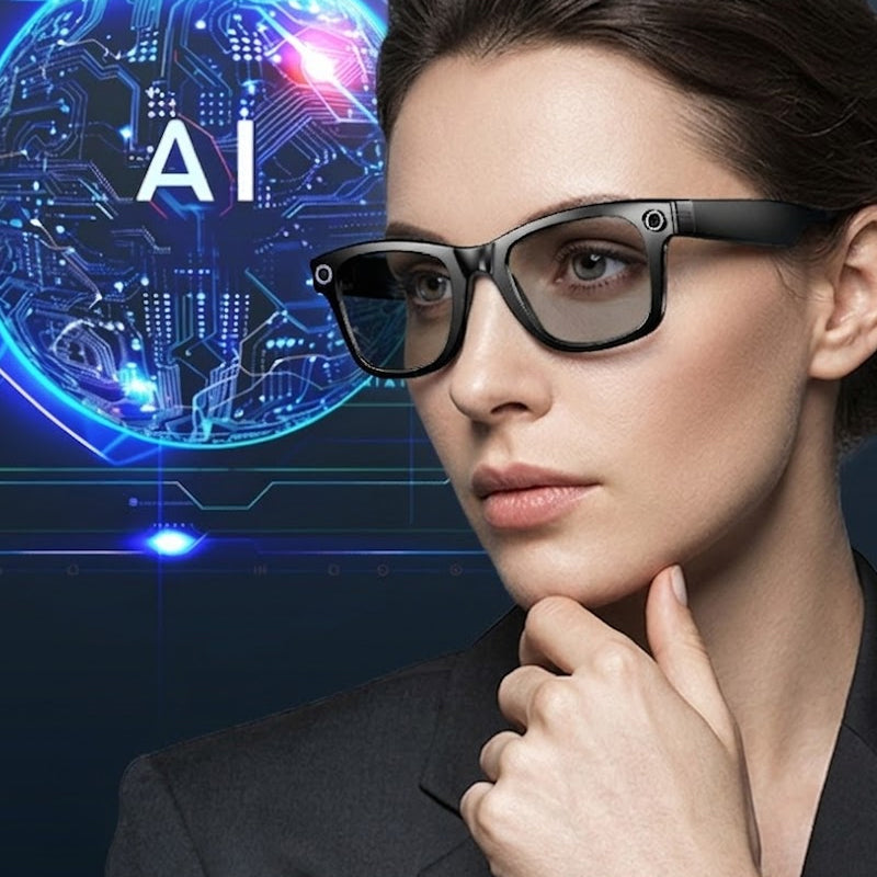 AI Smart Camera Glasses with Voice Control & HD Recording