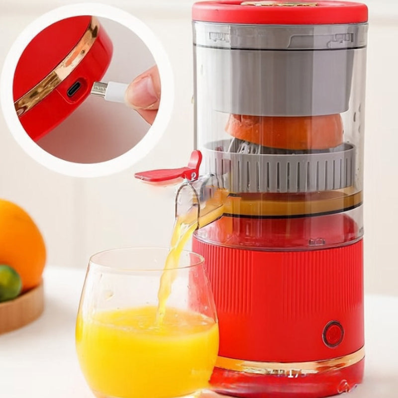 Rechargeable Automatic Citrus Juicer with Portable Electric Press