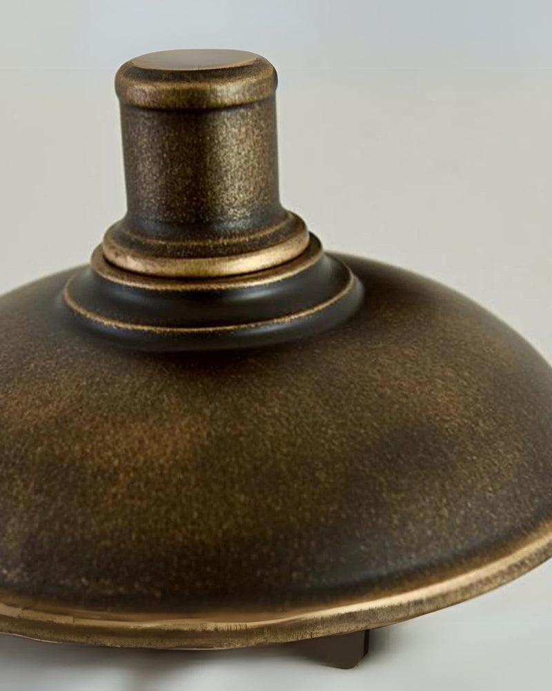 Vintage Metal Wall Sconce with Curved Arm & Wide Dome Shade