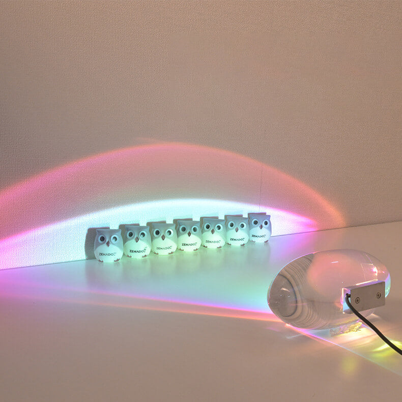 Crystal Projection Table Lamp with Remote Control