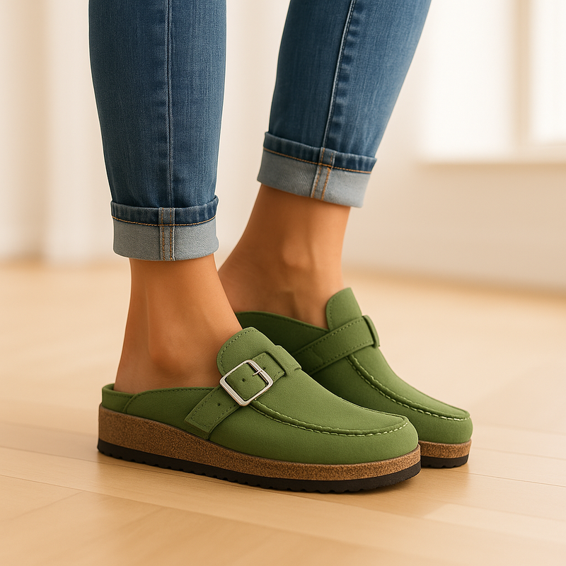 Ladies' Comfort Sandals with Ergonomic Sole and Stylish PU Upper