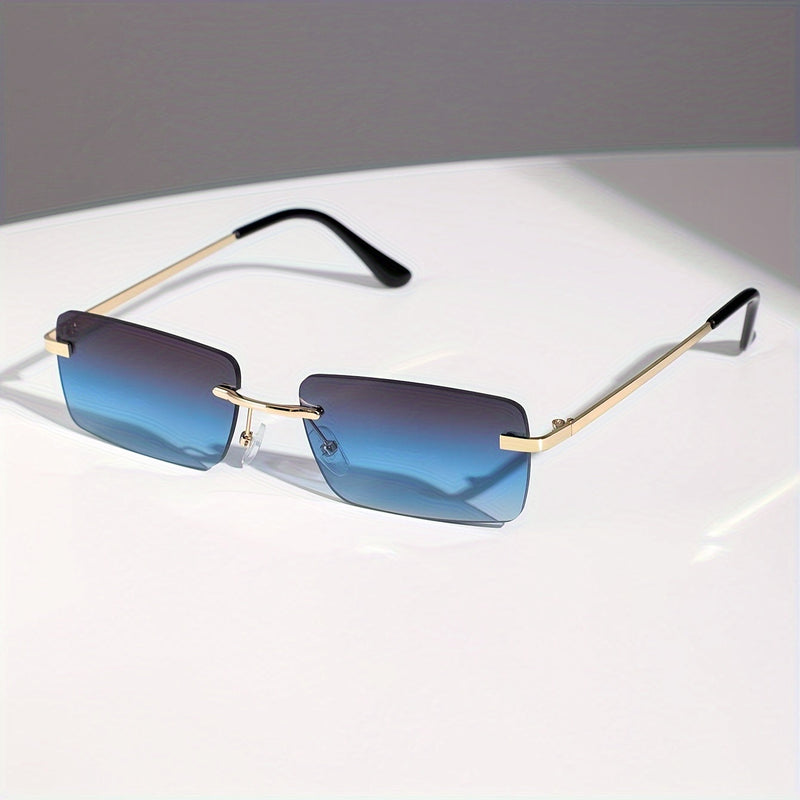Stylish Frameless Sunglasses – Trendy and Comfortable for Men