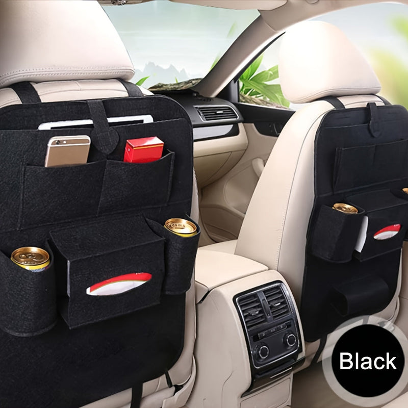 Car Seat Organiser with Storage Pockets and Tablet Holder for Back Seat