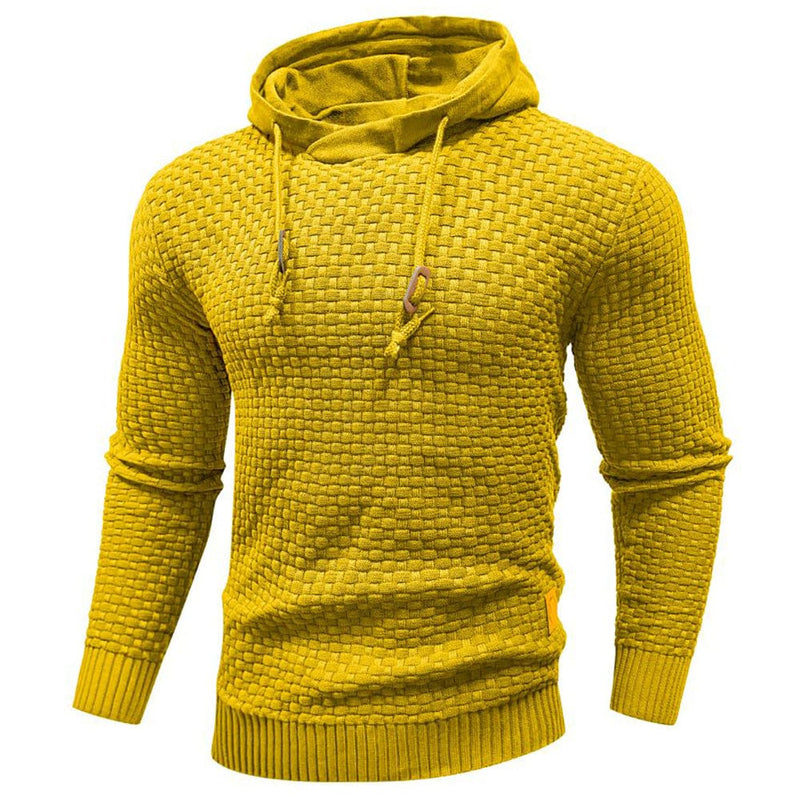 Robust Men's Hoodie with Waffle Texture – Warm, Durable and Comfortable