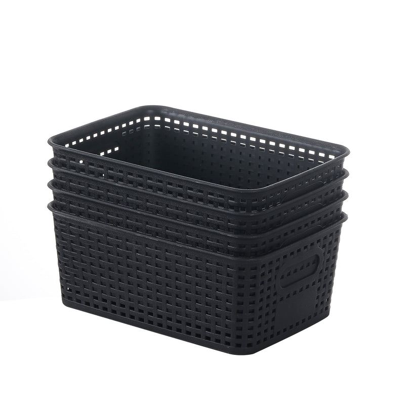 Plastic Woven Storage Baskets Set – Practical, Lightweight and Versatile in Use